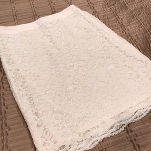 The Limited skirt, ivory lace, size 0